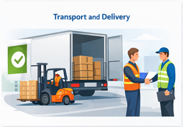 Confirmation du chargement, du transport et de la livraison réussie de la cargaison